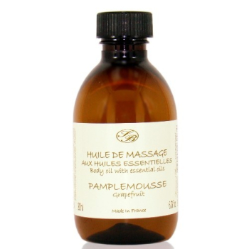 Huile de massage aux huiles essentielles - Pamplemousse  - Savonnerie de Bormes