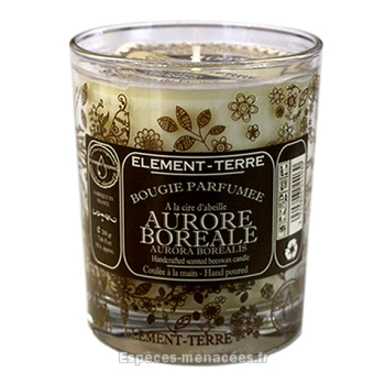 Bougie naturelle parfumée Aurore Boréale