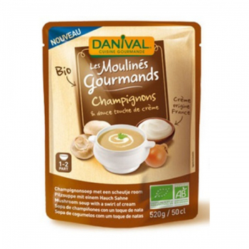 DANIVAL - Soupe bio aux champignons & crème 50 cl