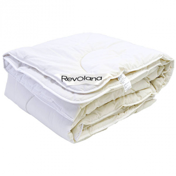 Couette Hajla 240x220cm, coton bio, percale 94 fils/cm2, laine 400g/m2