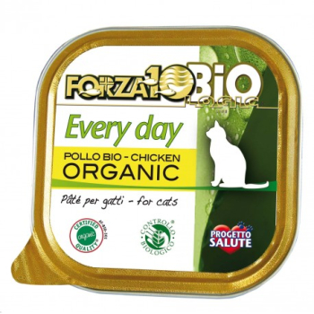 FORZA - Barquette 100 gr  Bio Chats Poulet  - FORZA