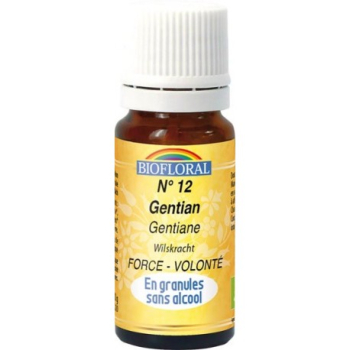 BIOFLORAL - Elixir Floral Sans Alcool en Granules – 012 GENTIANE