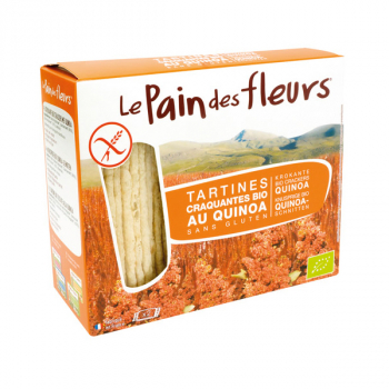 Pain des Fleurs tartines sans gluten bio au quinoa