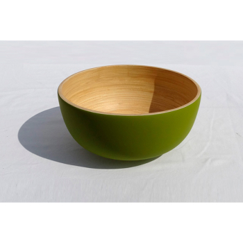 BIBOL - Saladier En Bambou Laqué - TCHON Kiwi M