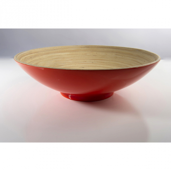 BIBOL - Assiette En Bambou Laqué - DIA Corail M