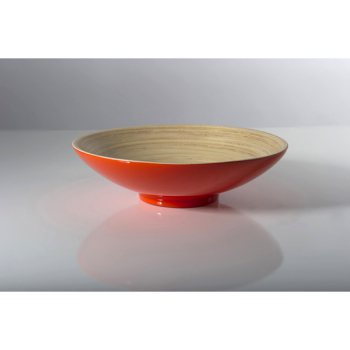 BIBOL - Petite Assiette En Bambou Laqué - DIA Corail S