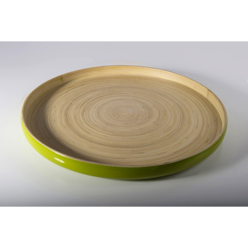 BIBOL - Petit Plateaux En Bambou Laqué - KHAY Olive S