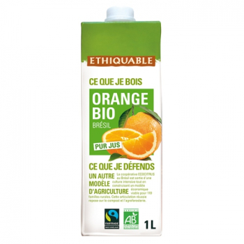 ETHIQUABLE Pur jus d'orange bio & équitable