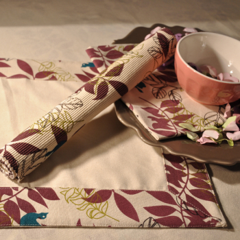 Sets de table x 4 ( 33x48 cm )- coton biologique