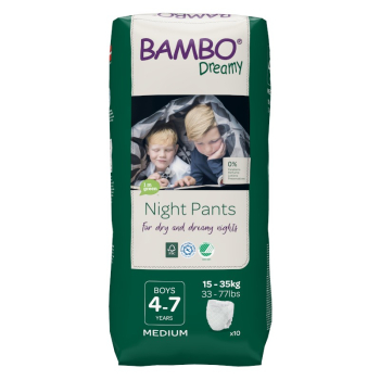 4-7ans Bambo Dreamy garçon x6, 60 couches de nuit 15-35 kg