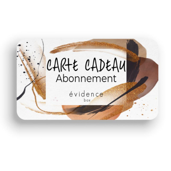 Carte cadeau abonnement Box Abonnement 3 mois
