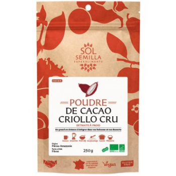 Cacao Criollo Cru  - Poudre - 250g DLUO JUILLET 2023-30%