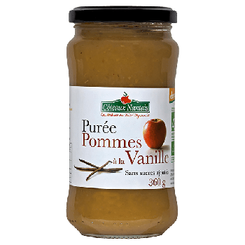 Purée pommes vanille 360 g Demeter