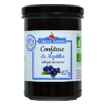 confiture allégée en sucres myrtille 225g 