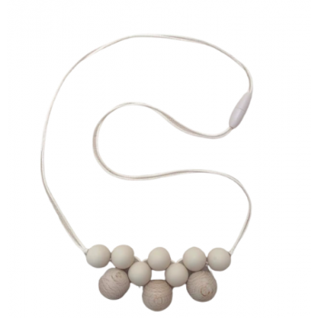 Collier de portage en silicone et bois de hêtre