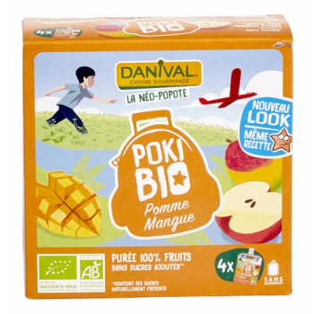 DANIVAL - poki pomme-mangue 4x90g