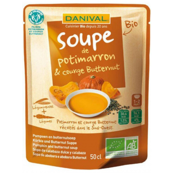 DANIVAL - soupe potimarron et courge butternut 50cl