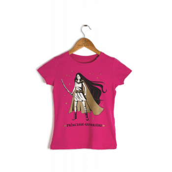  Coton BIO - T-shirt - Princesse guérrière - 3/4 ans