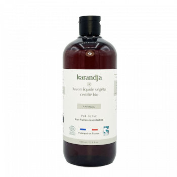 Savon liquide végétal pur olive certifié bio AMANDE 500ml