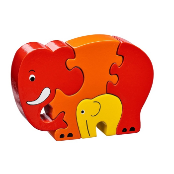 Puzzle maman elephant