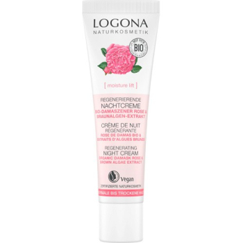 Crème nuit régénérante rose de Damas bio, 30ml