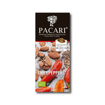 Tablette noir 60% & Piment Merken 50g