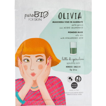 Masque Peel-Off  Olivia – Peau Grasse - PUROBIO Spiruline
