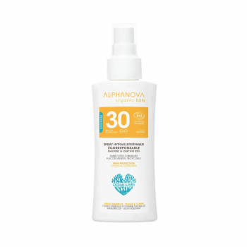 Crème solaire spray SPF 30 format voyage 90g Alphanova BIO