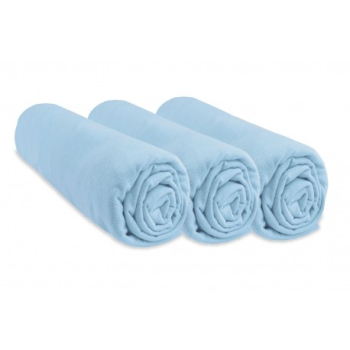 Lot de 3 Draps housse Jersey 100% Coton - 60x120 cm