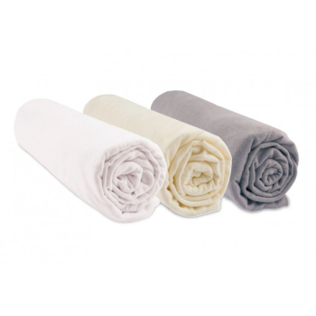 Lot de 3 Draps housse 100% Coton Bio - 70x140 cm