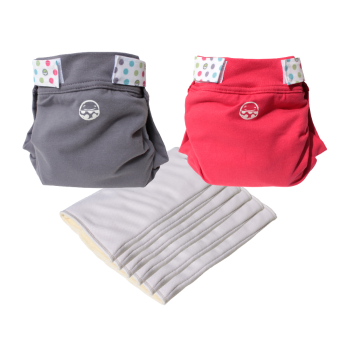 Minipack de Couches Lavables - Petit Pea - Taille M (5-11 kg)