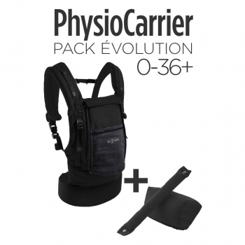 PhysioCarrier Pack extension - Noir poche anthracite