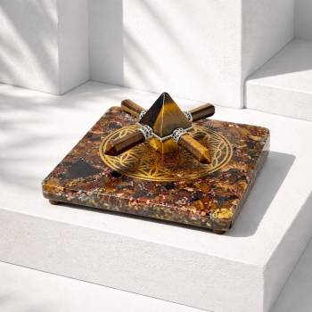 Activateur orgonite Fleur de Vie - action 100 m2