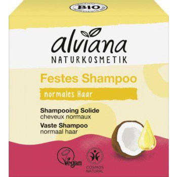 Shampooing solide cheveux normaux noix coco 60g Alviana