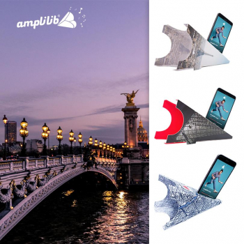AMPLILIB l'enceinte écologique – Made in France- Pack Monuments (3 Amplilib)