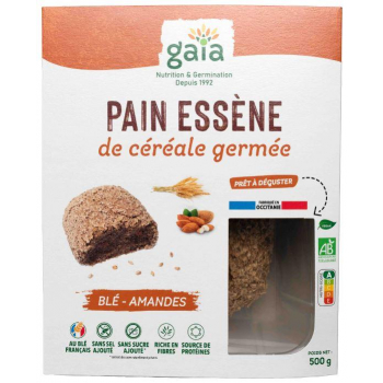 Pain Essène de céréale germée Blé/amandes 500g