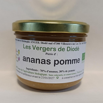 100% ananas pomme