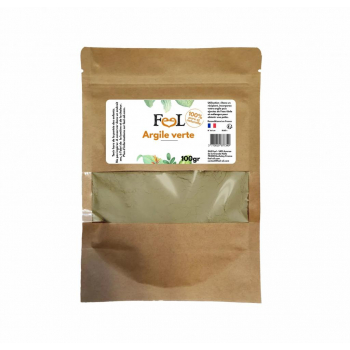 Argile Verte 100gr Feel Oil - Poudre 100% naturelle d'argile Montmorillonite
