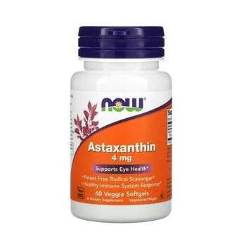 Astaxanthine, 4 mg, 60 capsules végétariennes à enveloppe molle