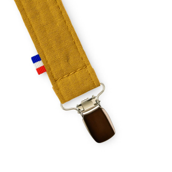 Attache Tétine en Coton Bio Teddy Honey