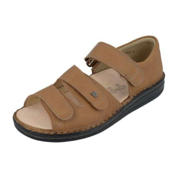 FINN COMFORT Sandale Classic Brun talon 12 mm chaussant large