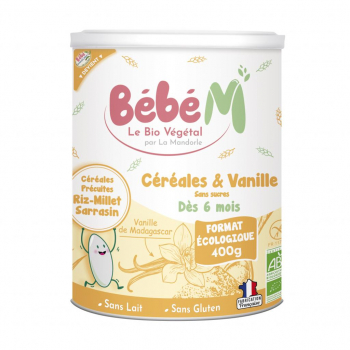Céréales et vanille "BEBE M"