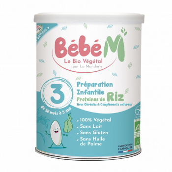 Préparation de céréales à complément protéinique "BEBE M"