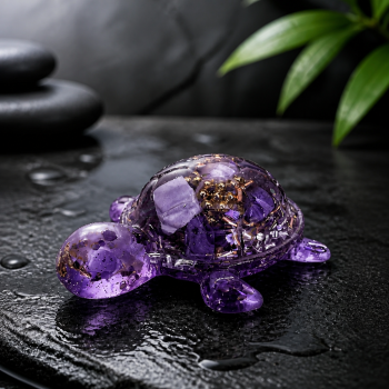 Orgonite bébé tortue Lisou - améthyste