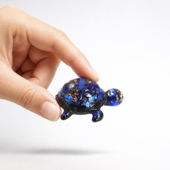 Orgonite bébé tortue lapis-lazuli Lisou