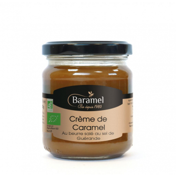 Crème de Caramel au Beurre Salé biologique en pot 200gr - Baramel
