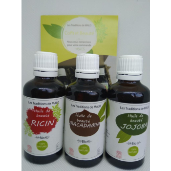 Coffret BEAUTE AU NATUREL : Eclat de la peau et brillance des cheveux  + 1 Flacon AMANDE DOUCE (promotion MAI)