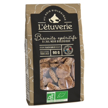 Biscuit apéritifs à l'ail noir bio