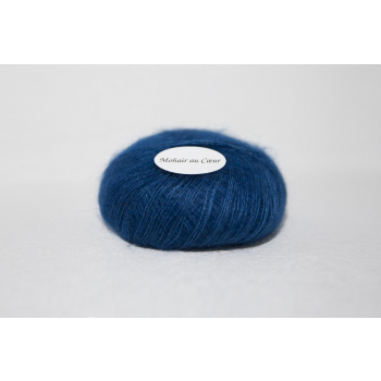 Pelote mohair Zéphir Bleu Paon