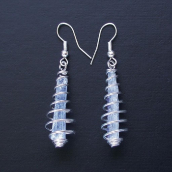 Boucles d'oreilles en Cyanite